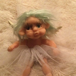 7 inch Full Body Silicone  Baby Troll Fairy Doll