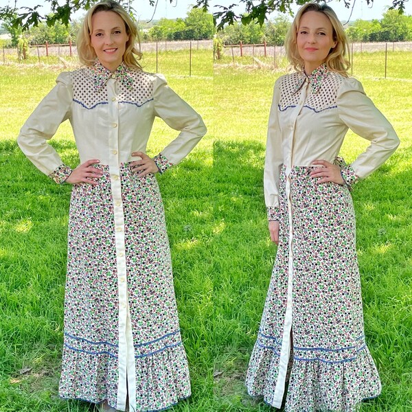 Western Floral Dress Etsy