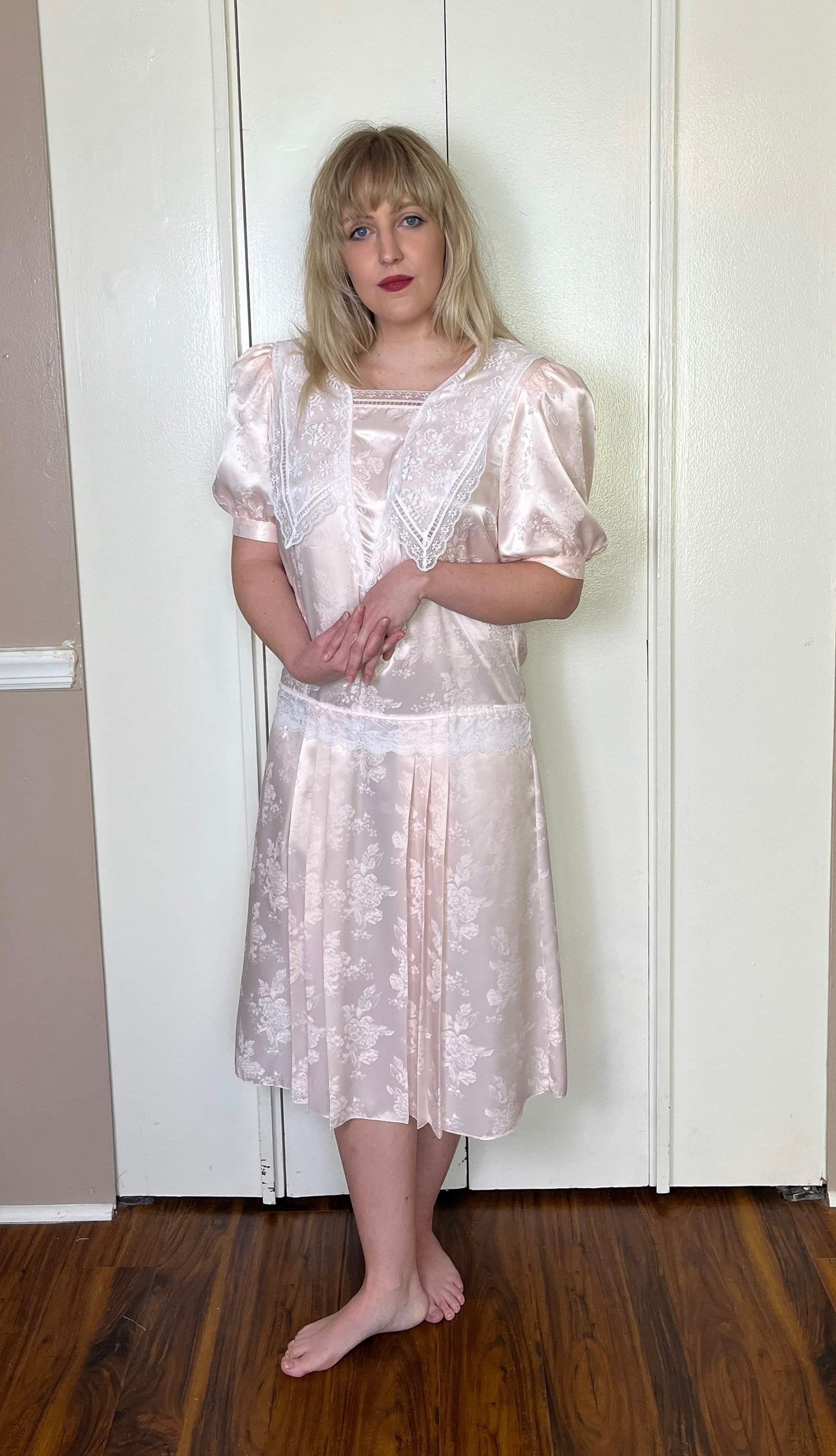 Vintage 1980's gunne Sax by Jessica Mcclintock Pink Drop Waist Dress - Etsy