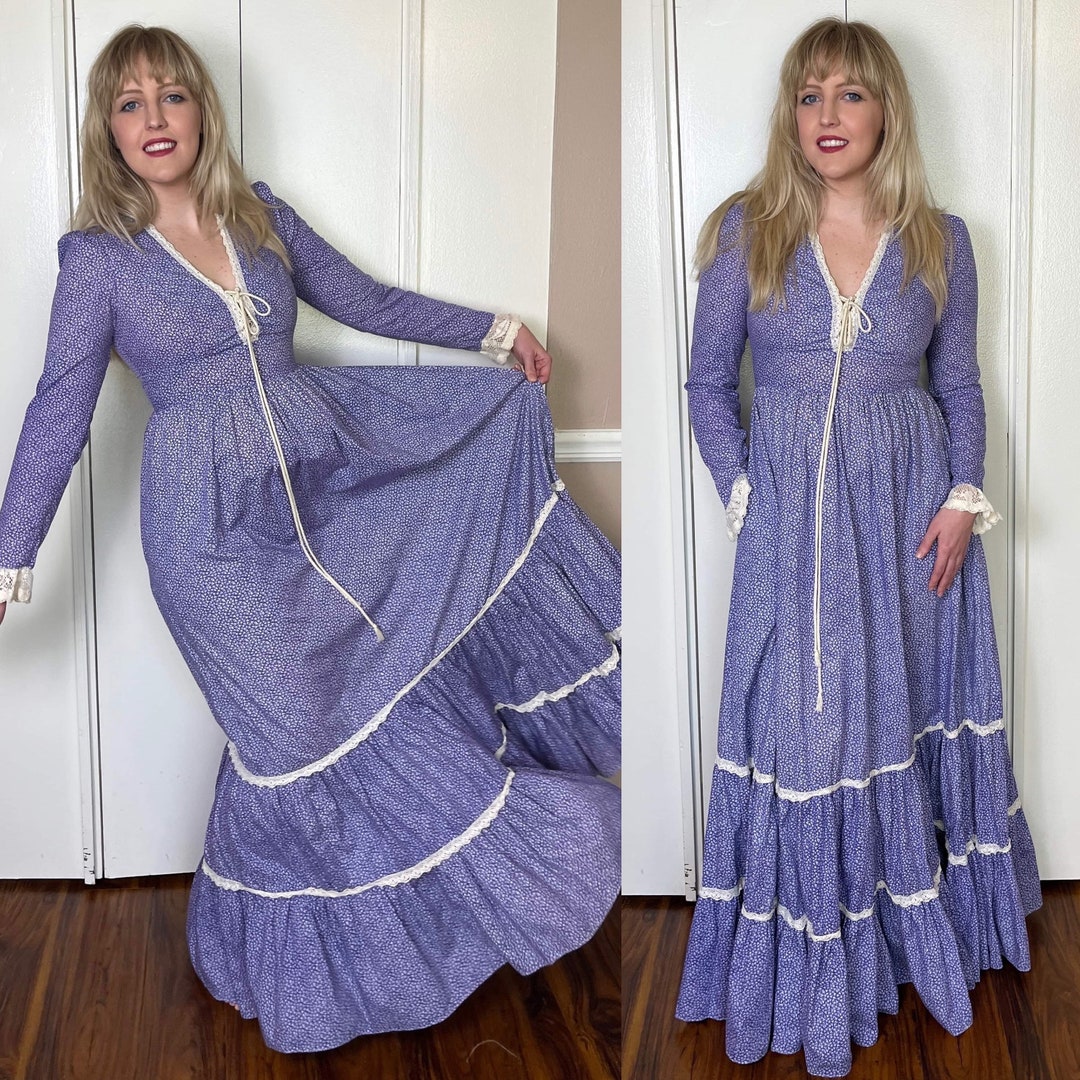 Vintage 1970's gunne Sax by Jessica Mcclintock bicentennial Collection ...