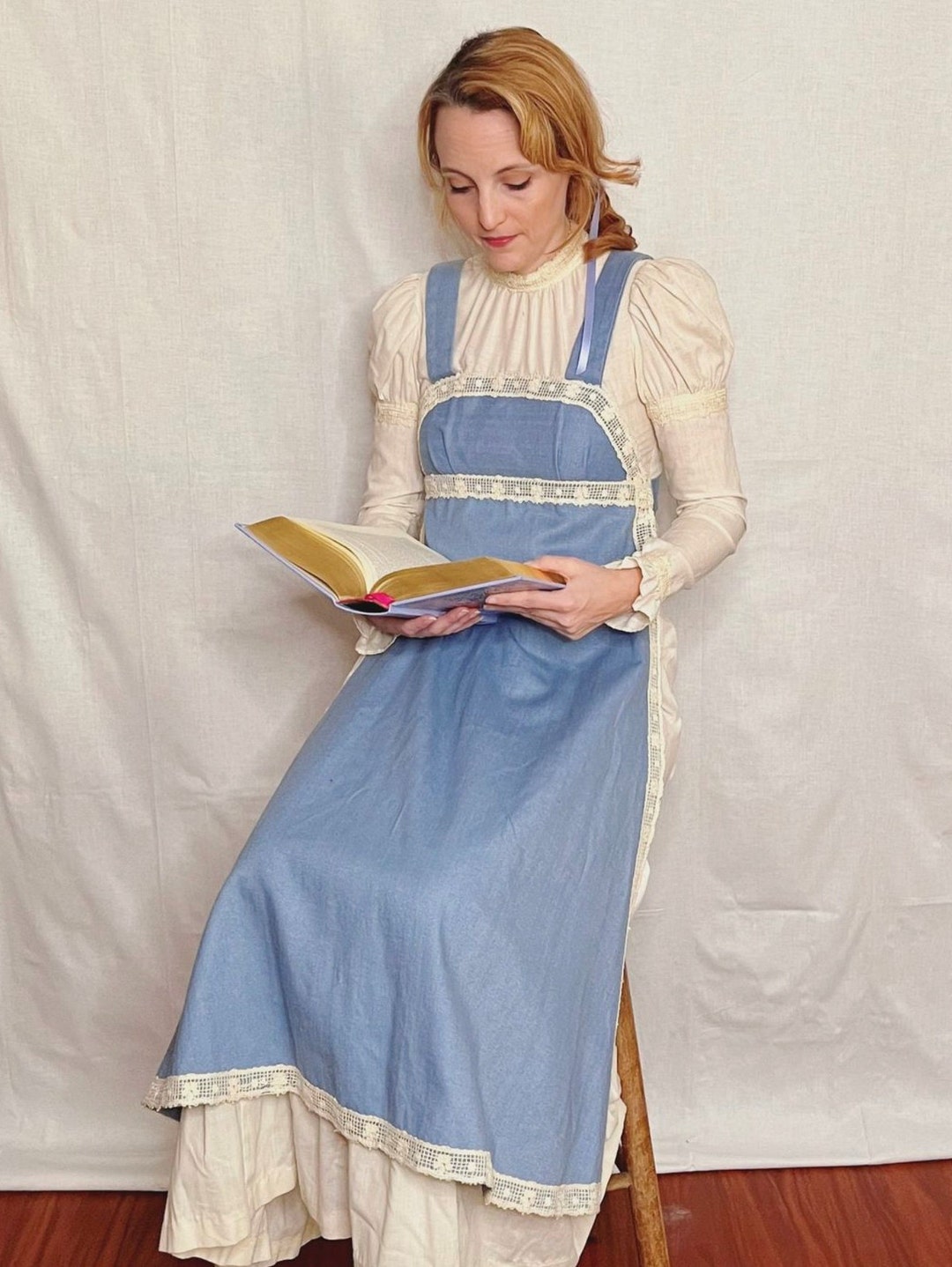 Vintage Gunne Sax Belle Denim Chambray Maxi Dress - Black Label - Boho ...