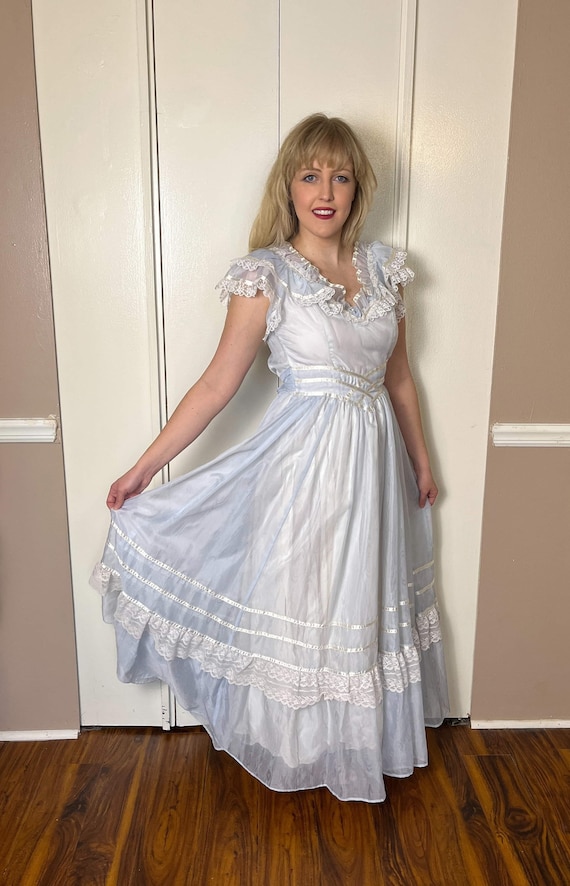 Vintage 1980's "Gunne Sax by Jessica McClintock" … - image 4