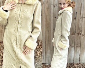 Fur Lined Coat - Etsy