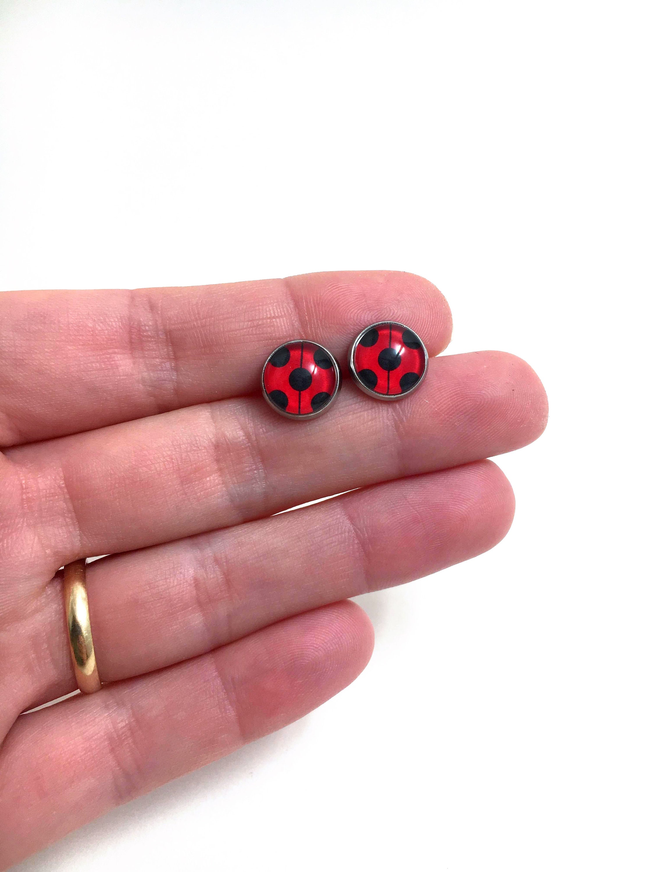 Miraculous Earrings Miraculous Ladybug Earrings Tales of Etsy