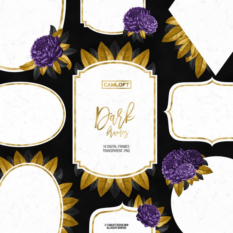 Fl Frames Flowers Marble Image 0
