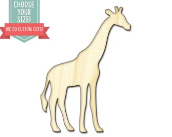 giraffe wood cutout etsy