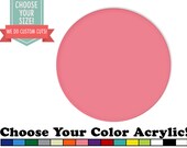 Circle Shape Acrylic Plexiglass Cut Out Custom Size Laser Cut Plastic Art Craft Supplies Blank Wall Hanging Decor Wedding Nursery A0001