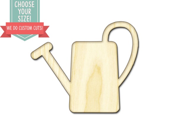 Watering Can Garden Tool Custom Choose Your Size Laser Cut Etsy