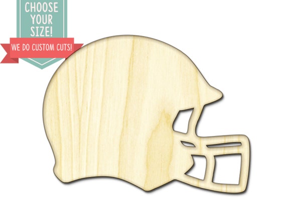 Wooden 6 Football Helmet Cutout Package of 12 Unfinished 1//8 Baltic Birch Football Helmet Craft Cutout Shape 6 Package of 12