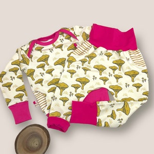 Sarouel évolutif bébé enfant chanterelles jaune coton bio biologique pantalon image 10