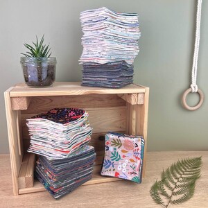 Washable wipes made of organic fleece - GOTS organic cotton - Zero waste