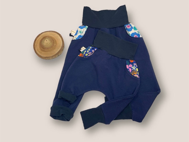 Scalable harem pants baby child plain monochrome sweatshirt organic organic cotton pants image 10