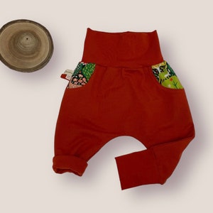 Scalable harem pants baby child plain monochrome sweatshirt organic organic cotton pants image 4