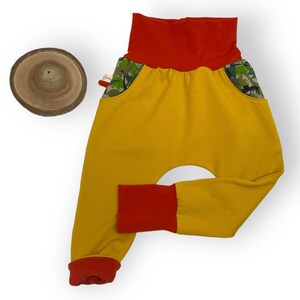 Scalable baby child harem pants plain organic cotton sweatshirt pants image 2