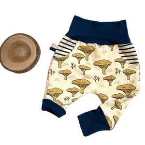 Sarouel évolutif bébé enfant chanterelles jaune coton bio biologique pantalon image 3