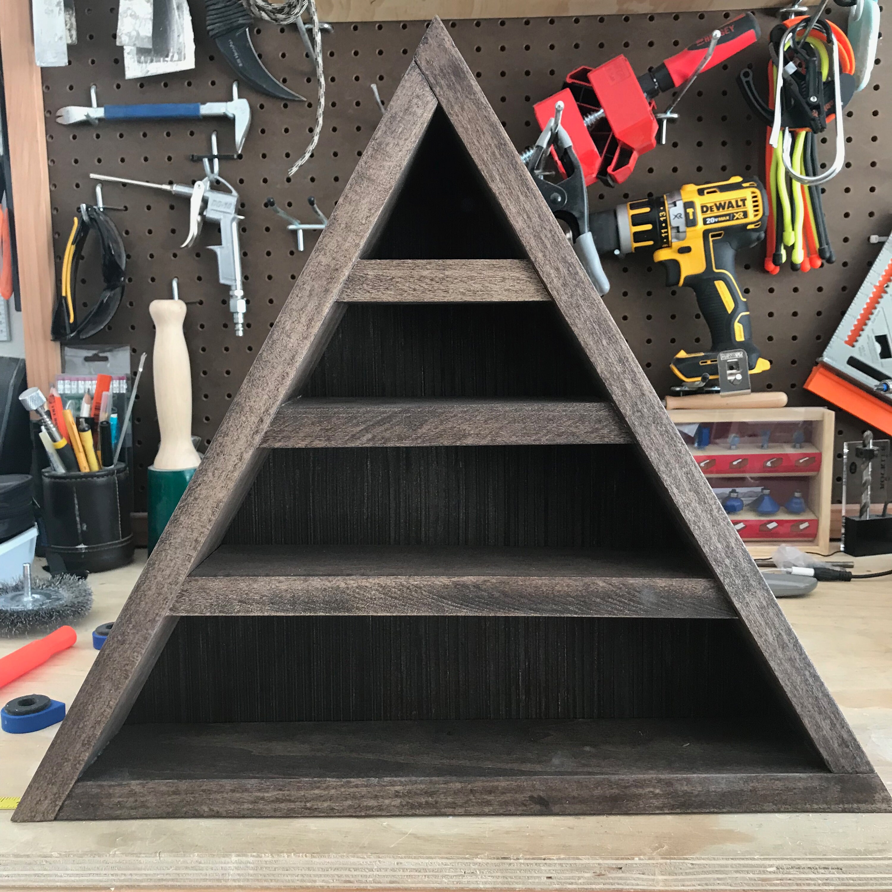Triangle Display Frame Triangle Display Shelf - Etsy