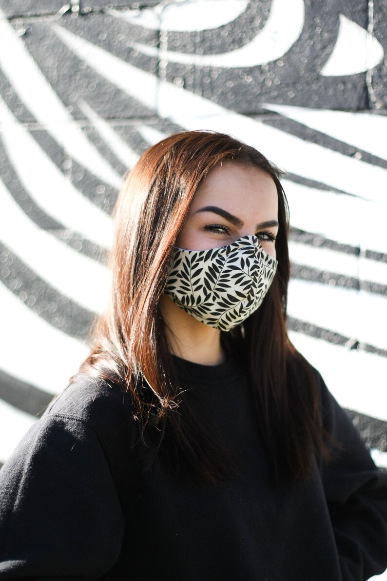 Womens' Floral Fabric Face Mask Face Mask Cloth Face Etsy