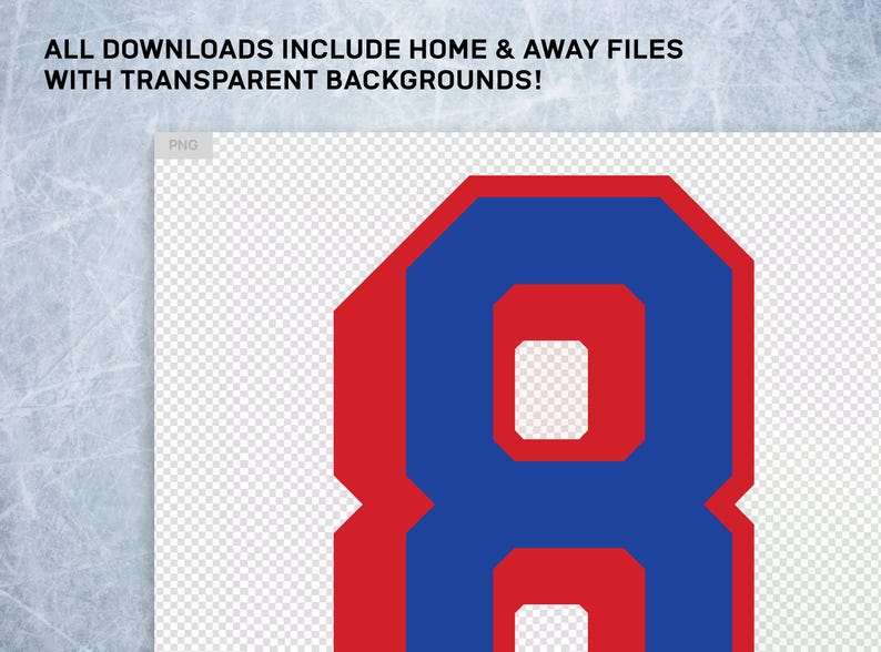 Oilers Number Numbers Oilers Numbers & Letters - High-res Digital PNG Files for Jerseys ...