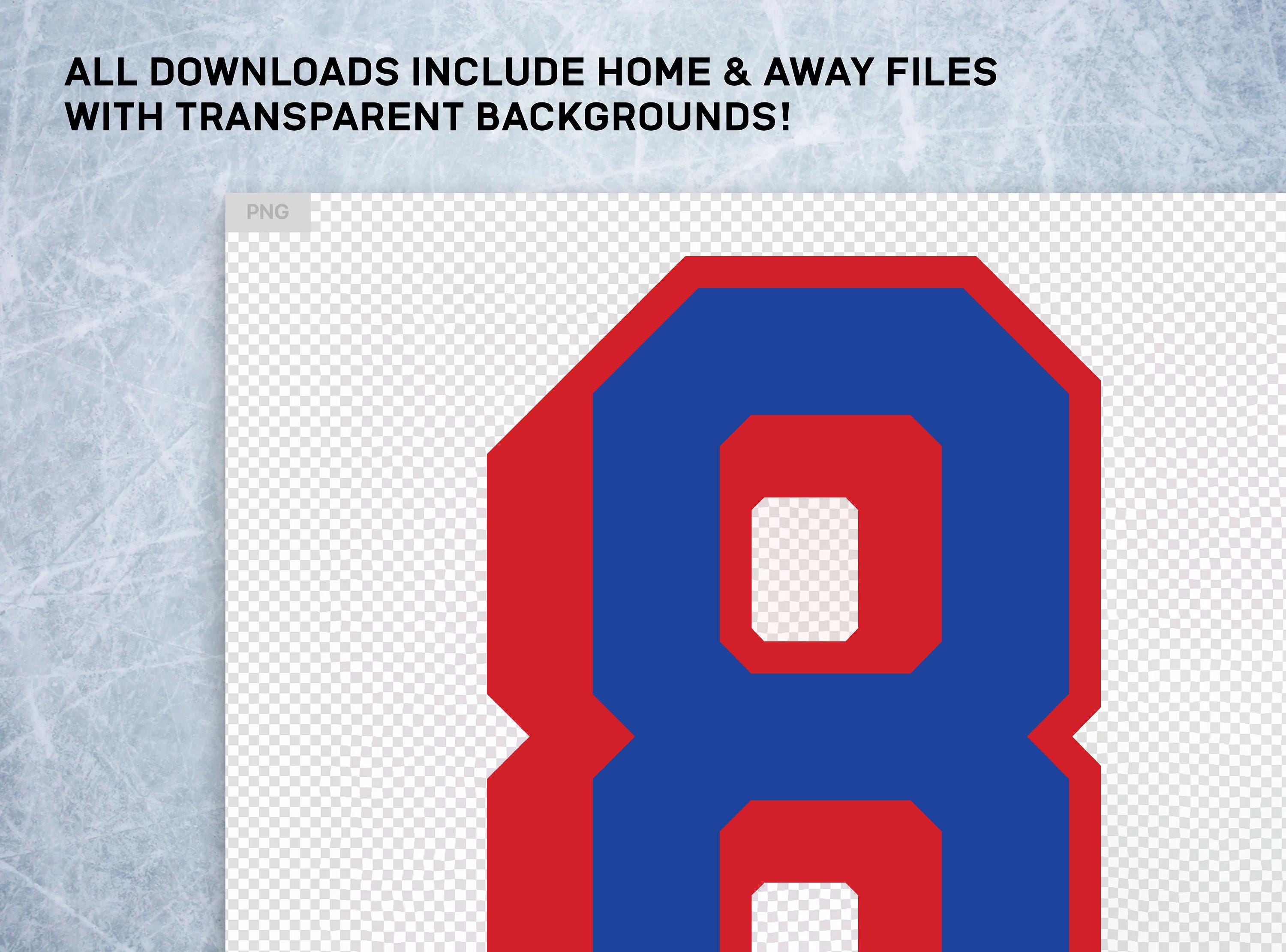 Oilers Numbers & Letters - High-res Digital PNG Files for Jerseys ...