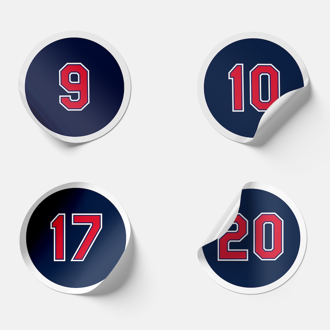 St. Louis Cardinals Stickers 12 Retired Numbers Vinyl 