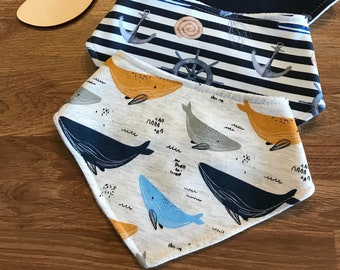 Bandana bib bundle gift set - Nautical collection