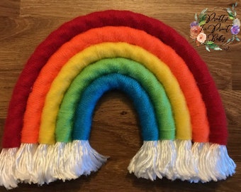 Traditional rainbow wall hanging, 5 ring rainbow