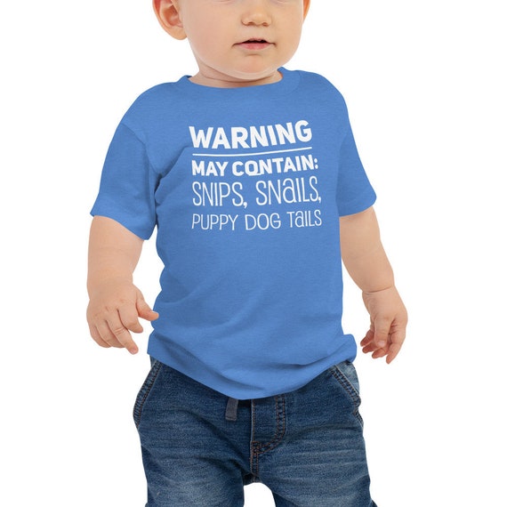 Snips Snails And Puppy Dog Tails Baby Tee For Boys Etsy