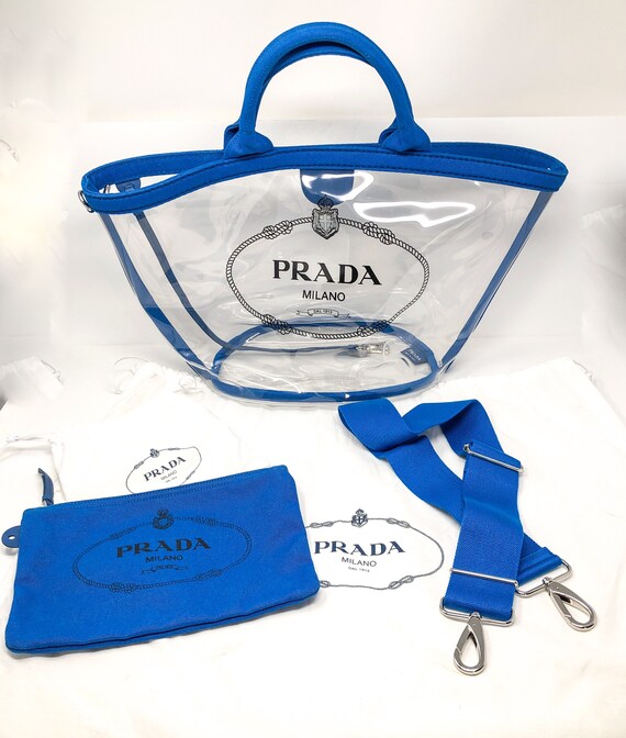 Authentic Prada Plexiglas PVC Clear Tote Bag