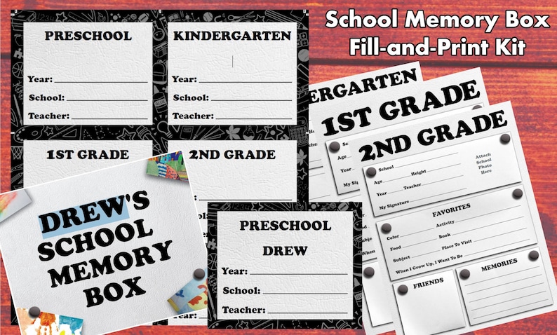 Printable School Box Labels