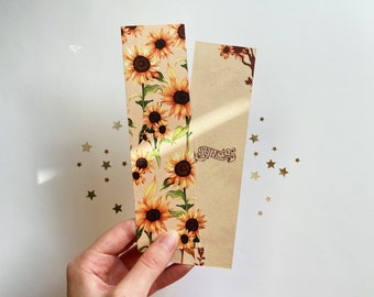 Bookmark sunflowers - sunflower - bookish - bookmarks - flower - summer - sun