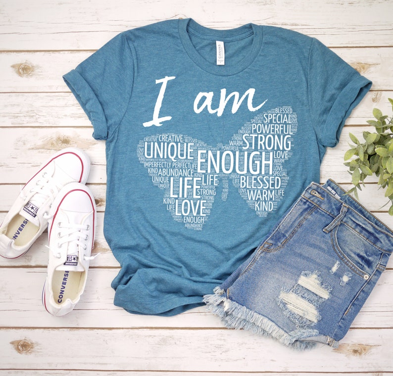 Motivational Shirt I Am Enough T-shirt I Am Affirmation | Etsy