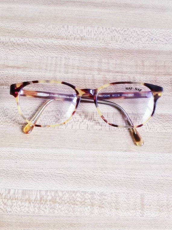 Afmetingen 48x16 Naf-Naf Vintage EYEWEAR Frame voor kinderen Accessoires Zonnebrillen & Eyewear Leesbrillen Lente haken Frame gemaakt in Frankrijk Hypoallergeen 