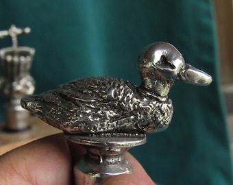 Pewter Bottle Stopper - Duck