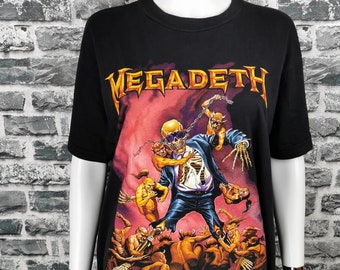 MEGADETH 1991 Vintage T-shirt Rust in Peace / MEGA Rare - Etsy