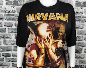NIRVANA 90s Vintage T-Shirt WHY ? / EXTREMELY Rare