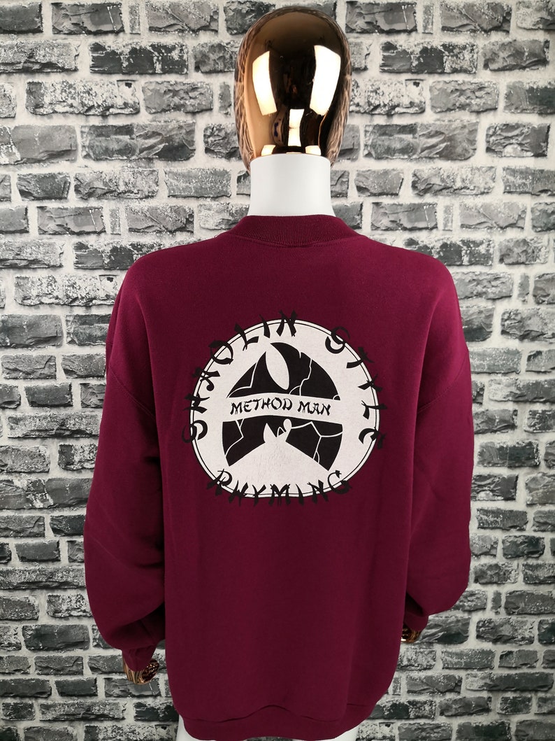 METHOD MAN Vintage 90s Sweatshirt Hoodie American Hiphop ...