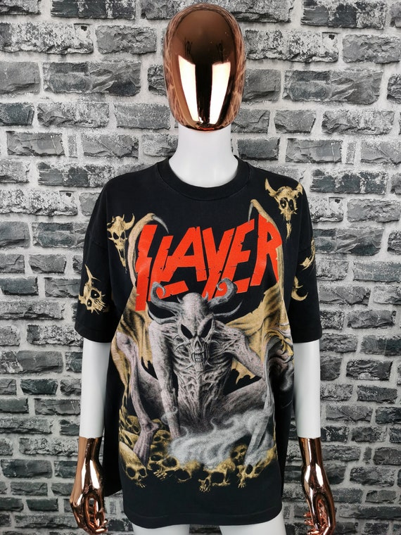 SLAYER 1994 Vintage T-shirt All Over Print Tee Thrash Metal - Etsy