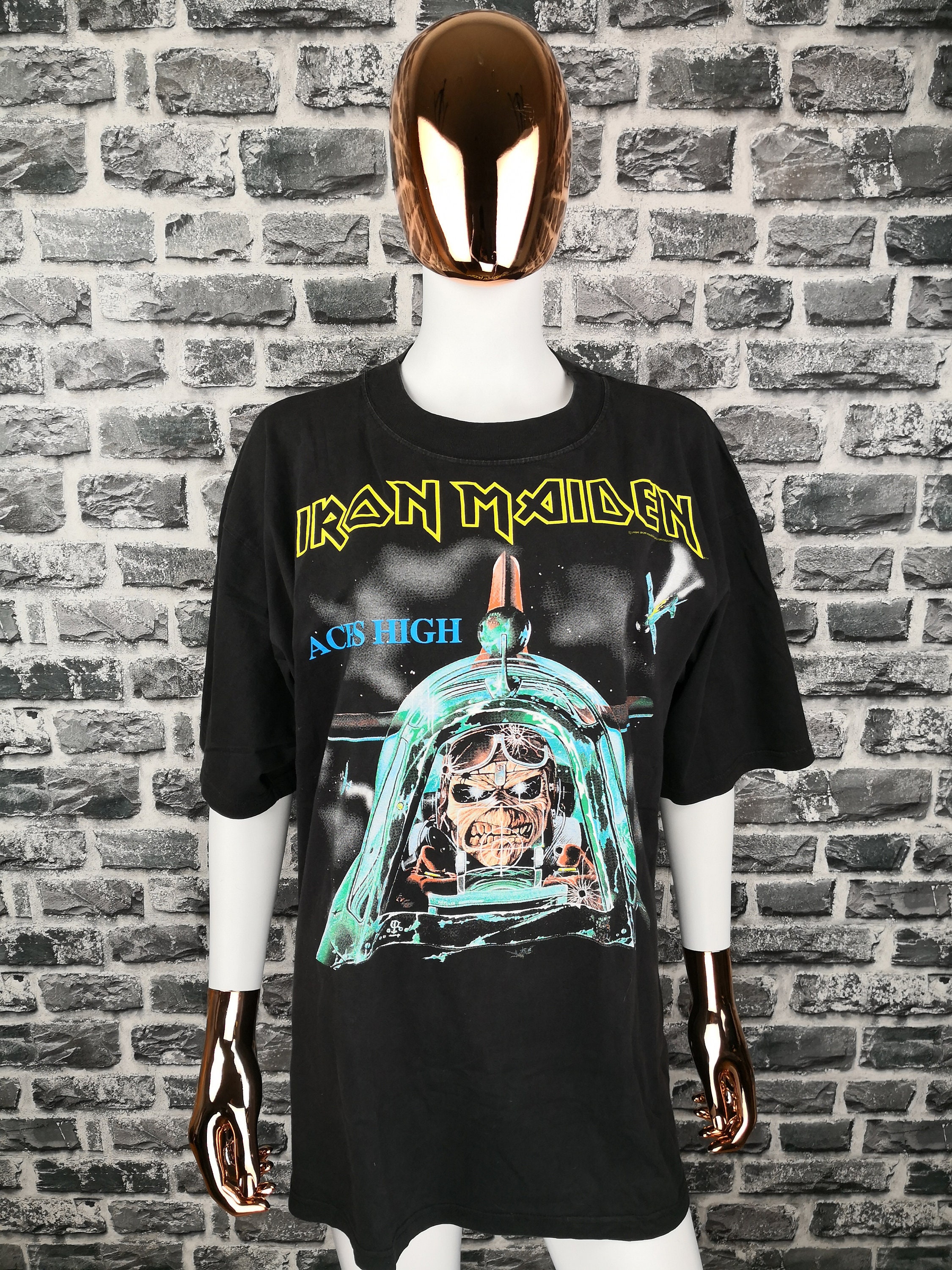 IRON MAIDEN 1984 Vintage T-shirt Aces 