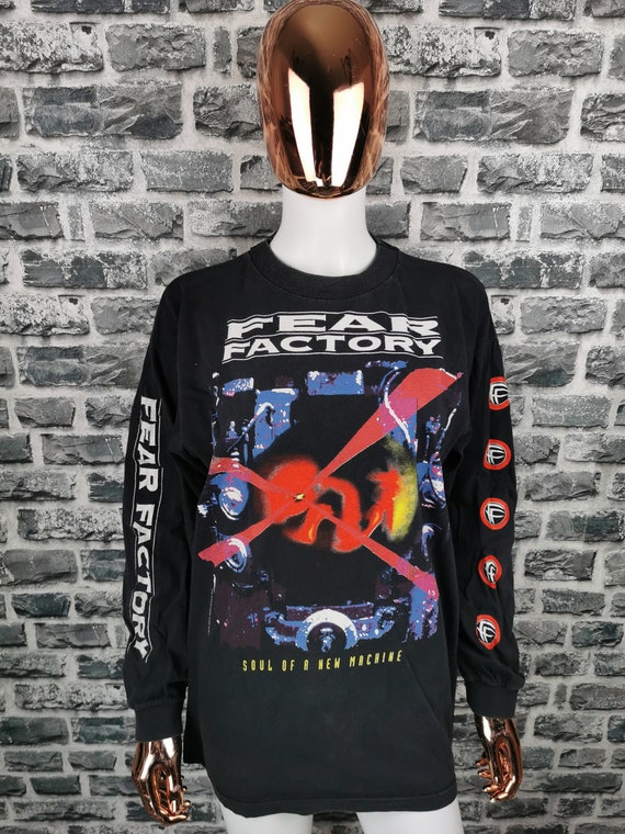 OFFICIAL Fear Factory Demanufacture Classic Black Long Sleeve Shirt 