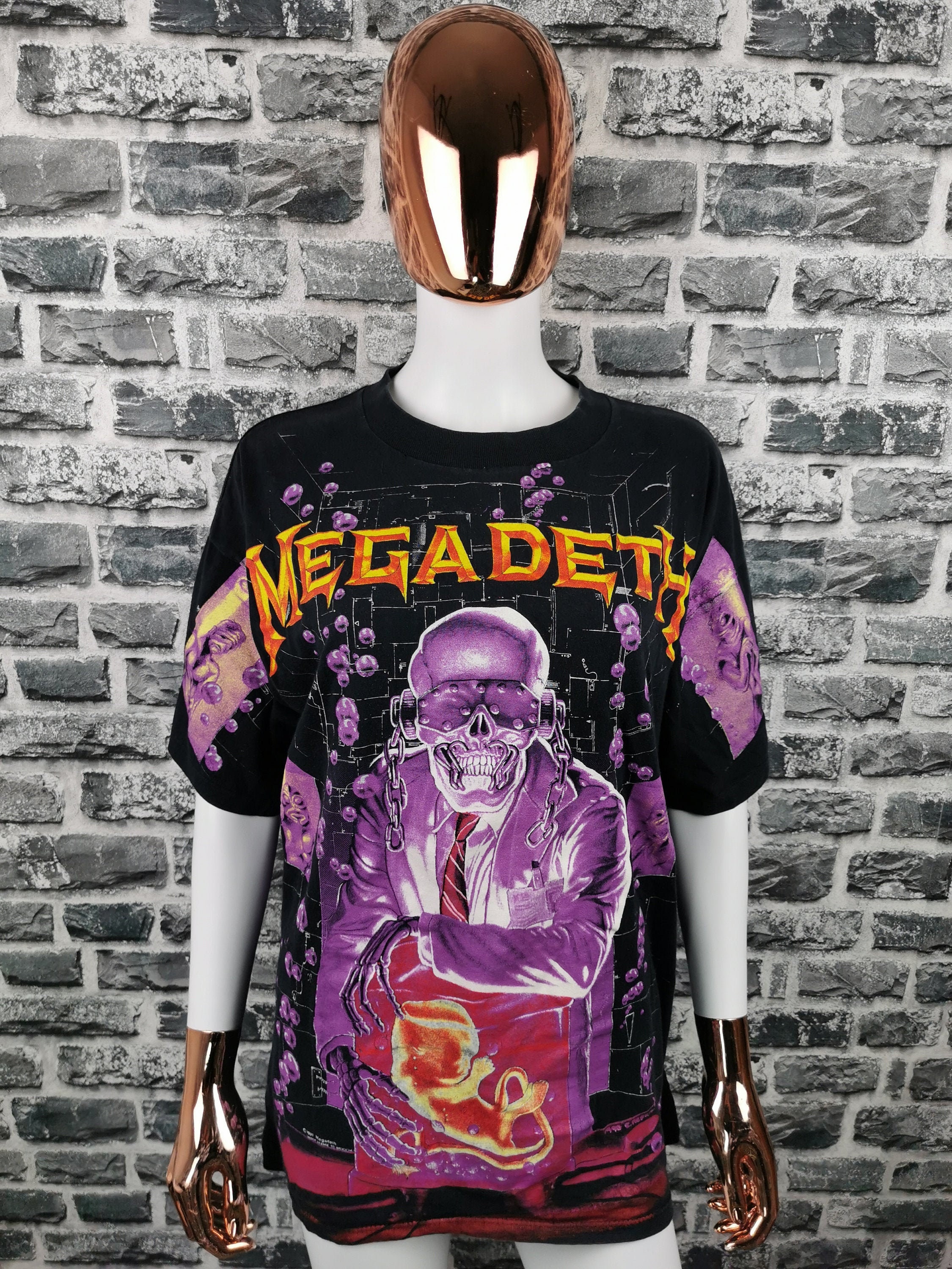 Modregning Globus Afdeling MEGADETH 1991 Vintage T-shirt Vic Rattlehead All Over Print / - Etsy  Singapore