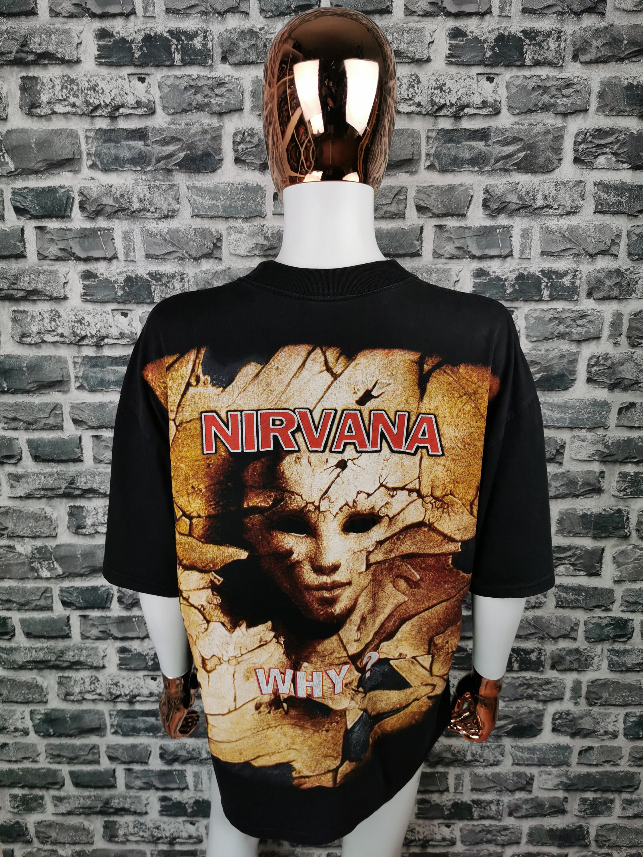 NIRVANA 90s Vintage T-shirt WHY / EXTREMELY Rare - Etsy