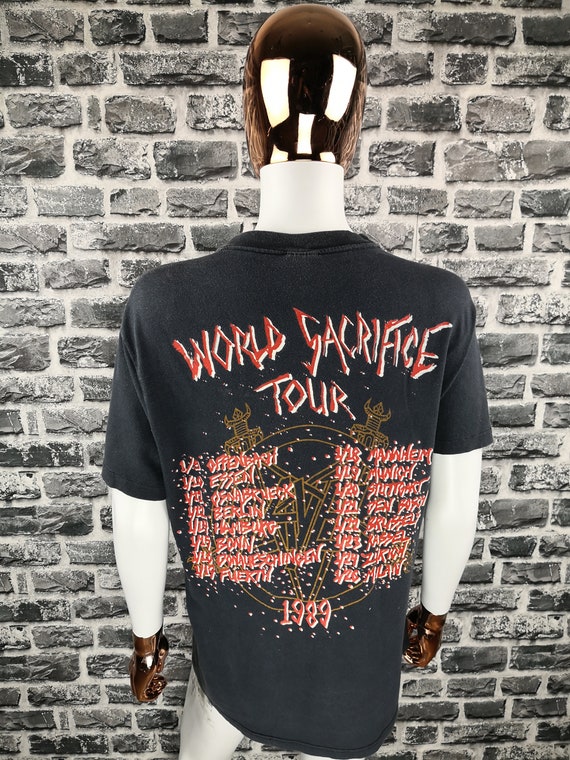 SLAYER VINTAGE TOUR Concert T Shirt 1988 Men All Size