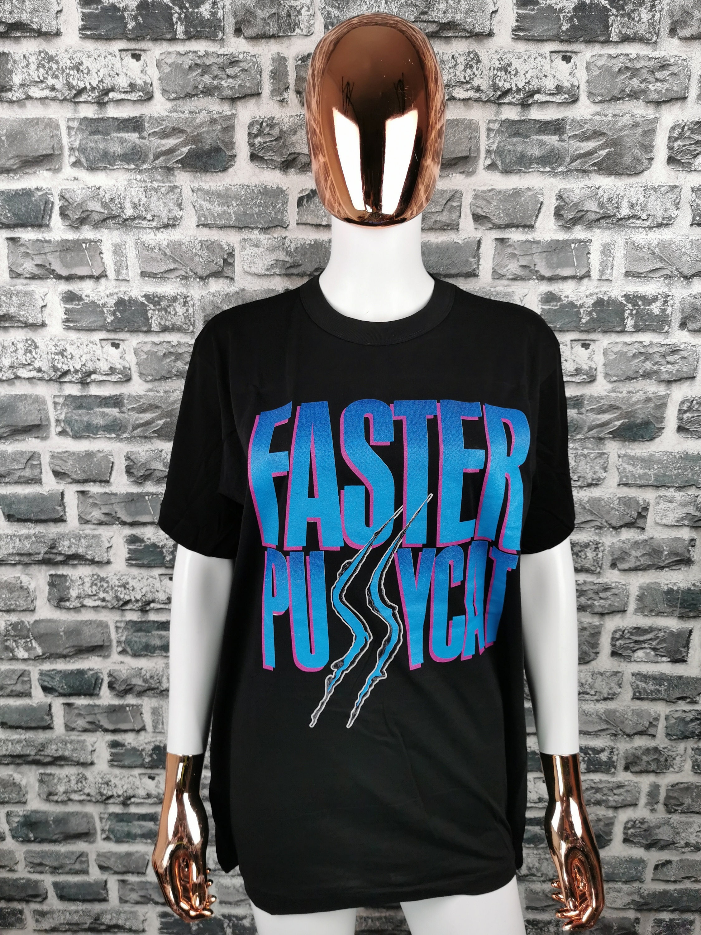 FASTER PUSSYCAT 80s unworn Vintage T-shirt 100% Pure - Etsy