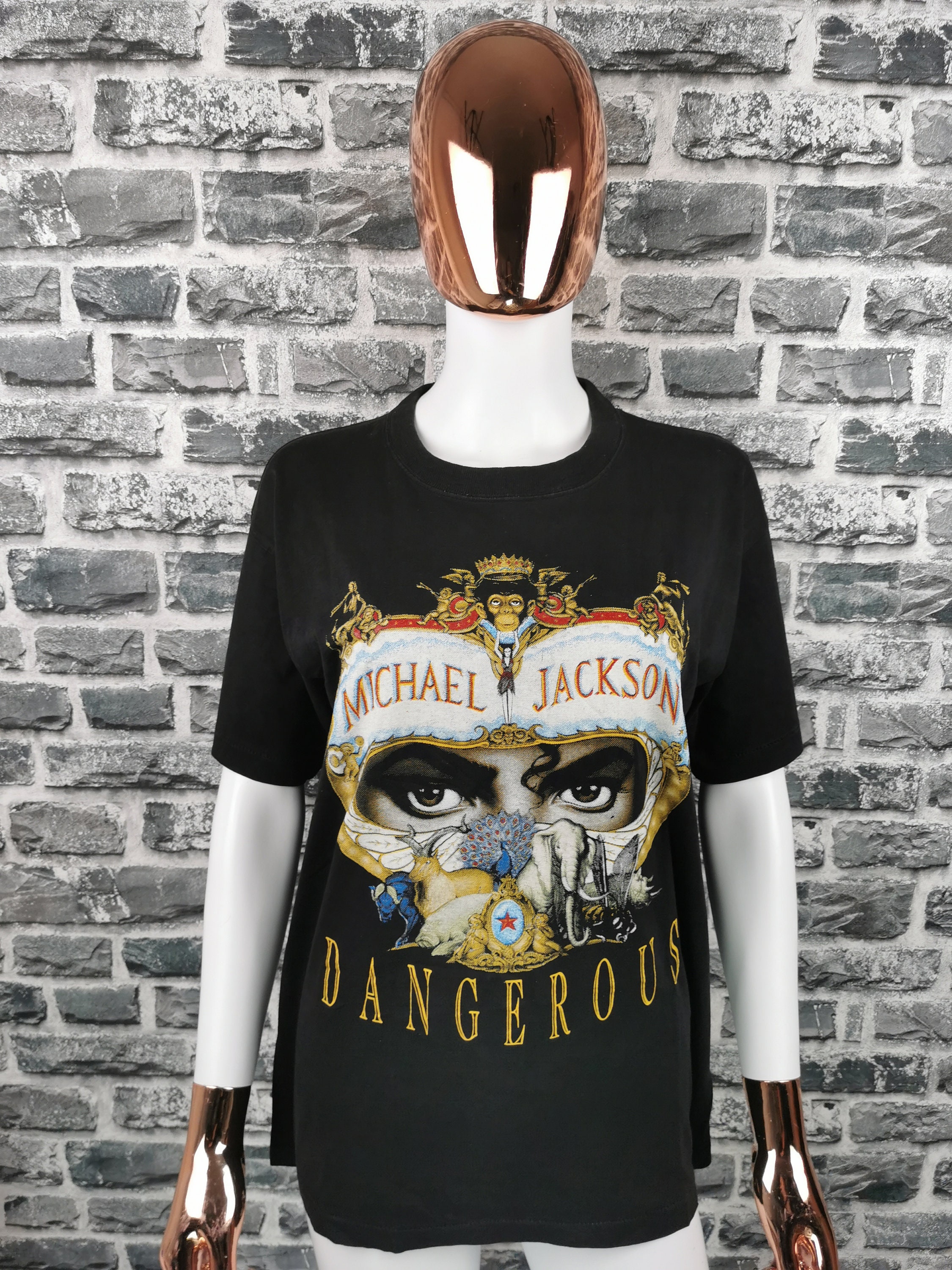 Michael Jackson Dangerous Tour T-shirt Men's Size M Black