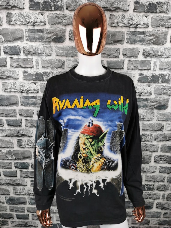 RUNNING WILD 1996 Vintage Longsleeve Shirt Masquer