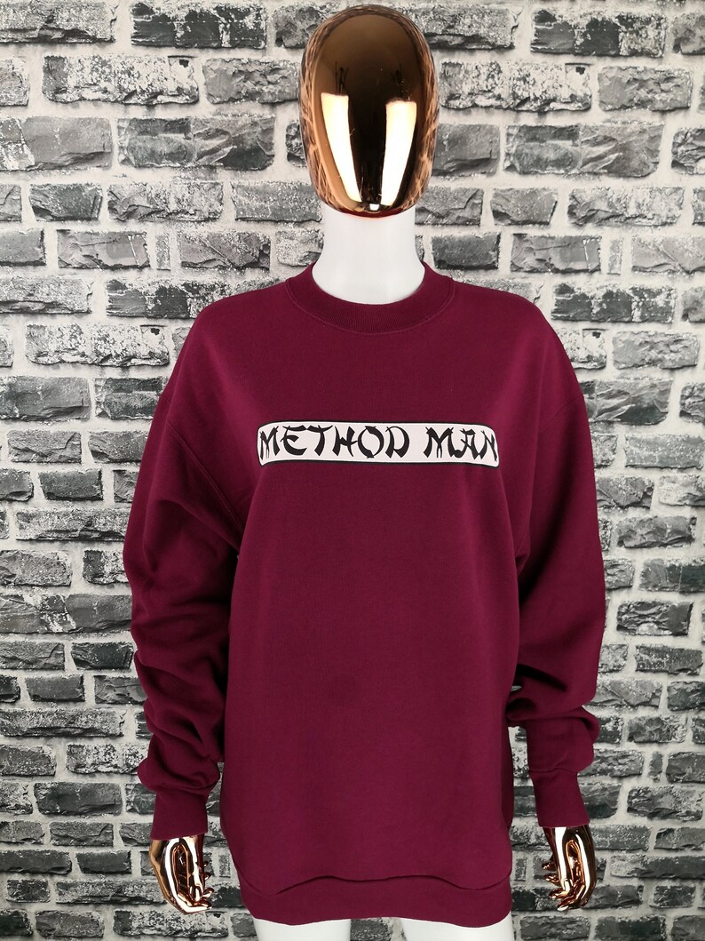 METHOD MAN Vintage 90s Sweatshirt Hoodie American Hiphop ...