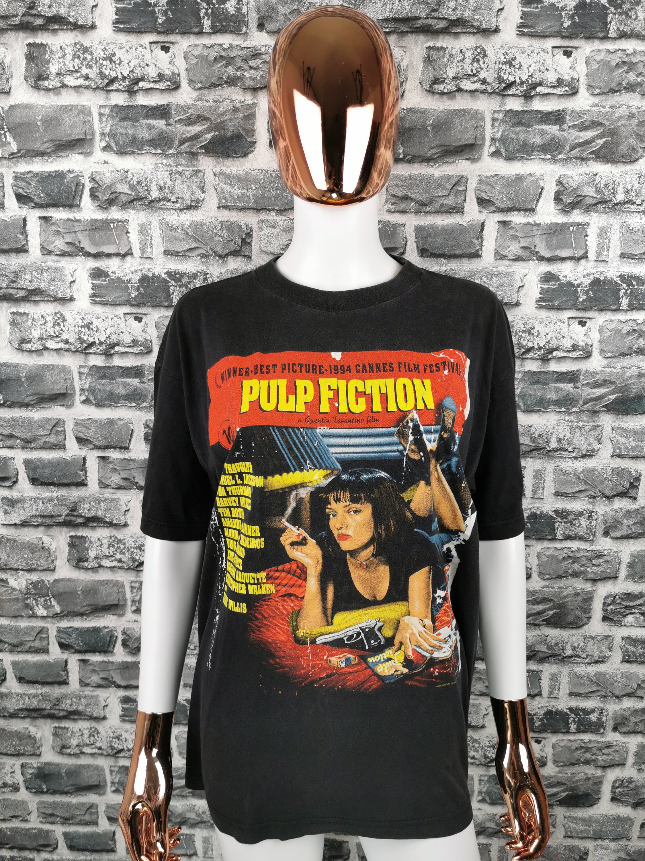 ください 90s pulp fiction tシャツ の通販 by naoshop｜ラクマ ノーリター