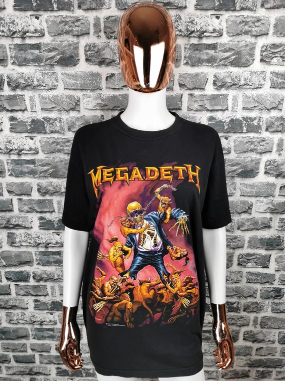 MEGADETH 1991 Vintage T-shirt Rust in Peace / MEGA Rare - Etsy ...