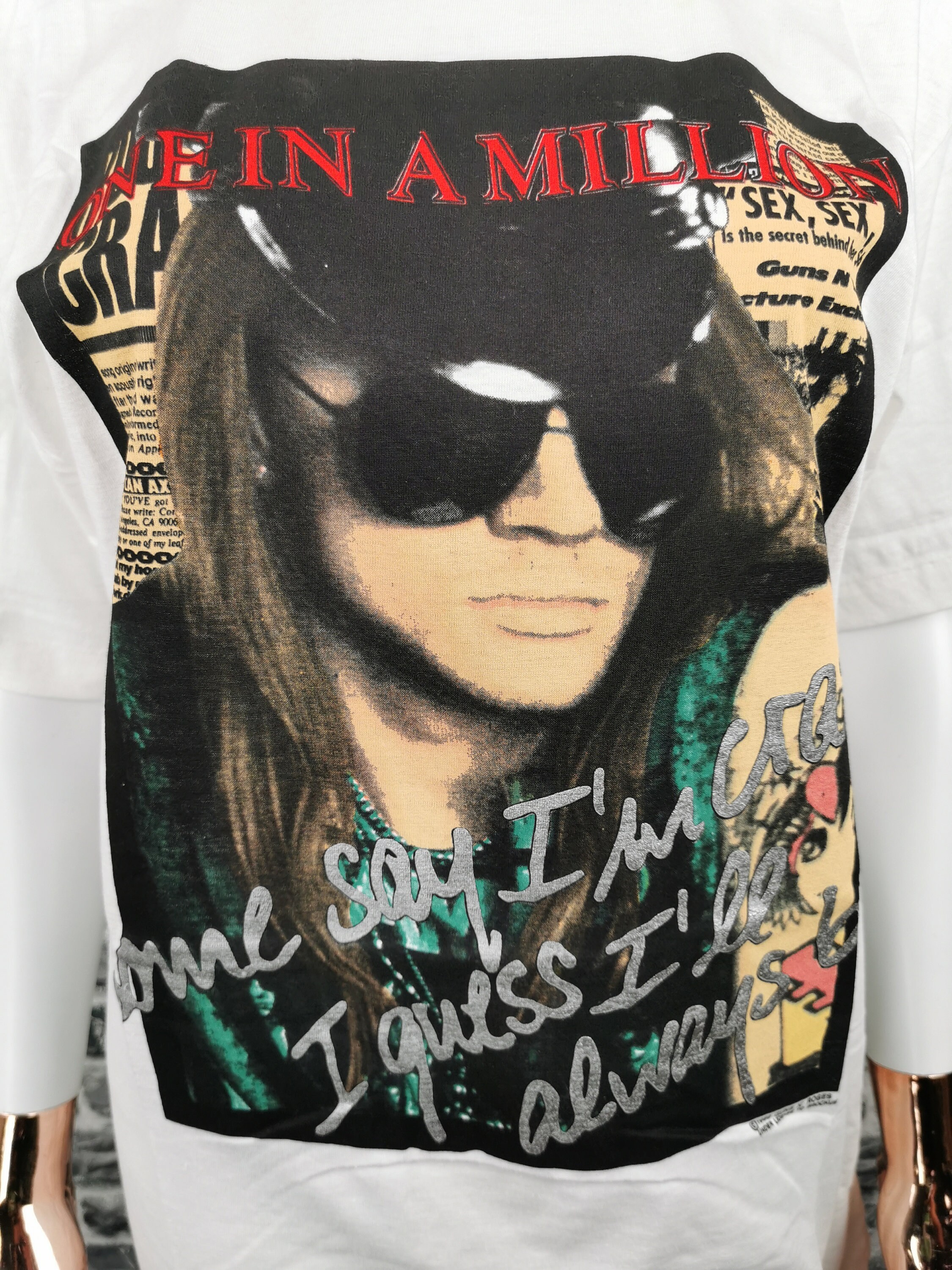 Kleding Herenkleding Overhemden & T-shirts T-shirts GNR Shirt GUNS N ROSES 1989 Vintage T-Shirt Een In Een Miljoen 