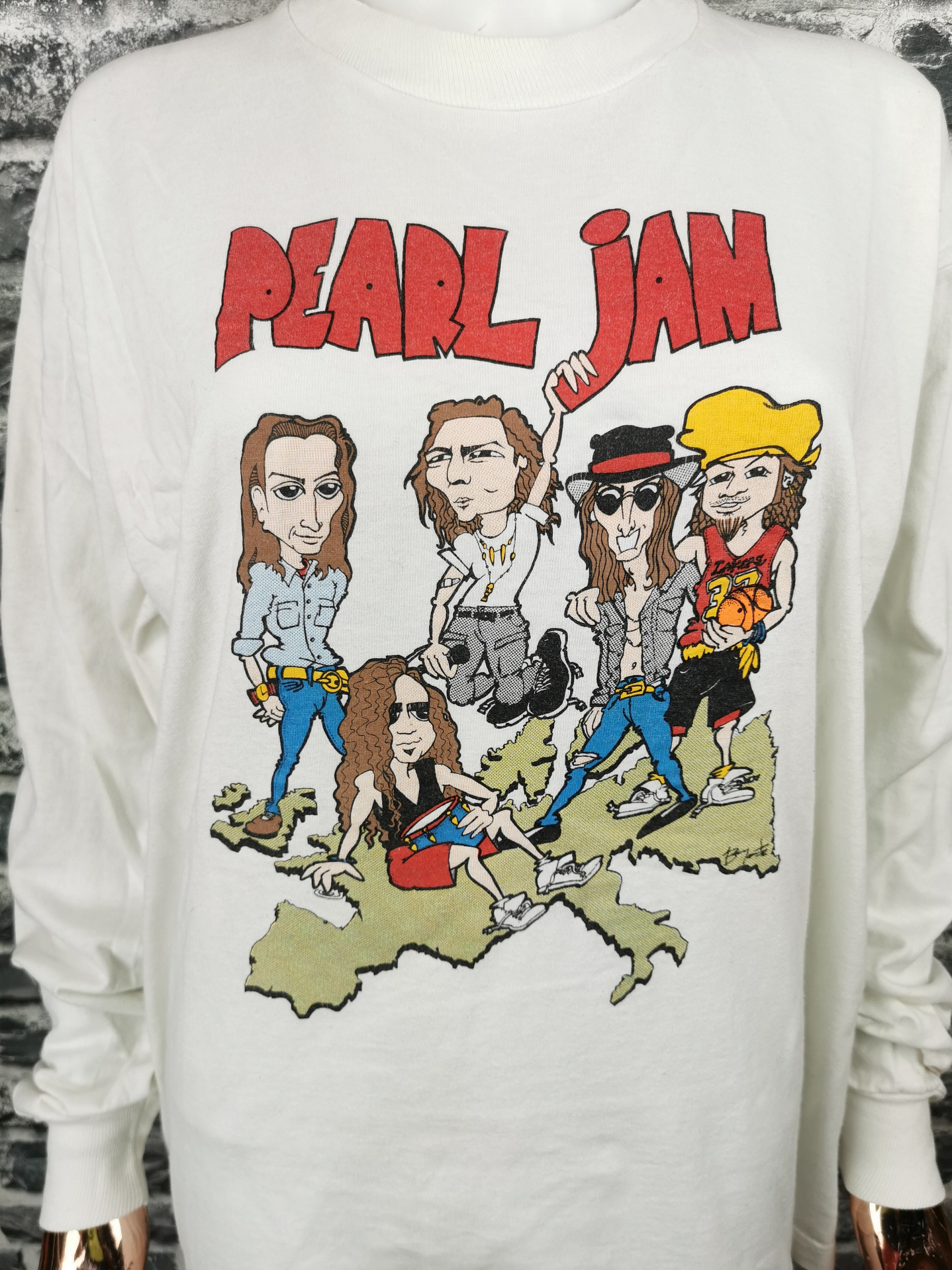 PEARL JAM 1992 Vintage Longsleeve Shirt World Tour Tee / - Etsy